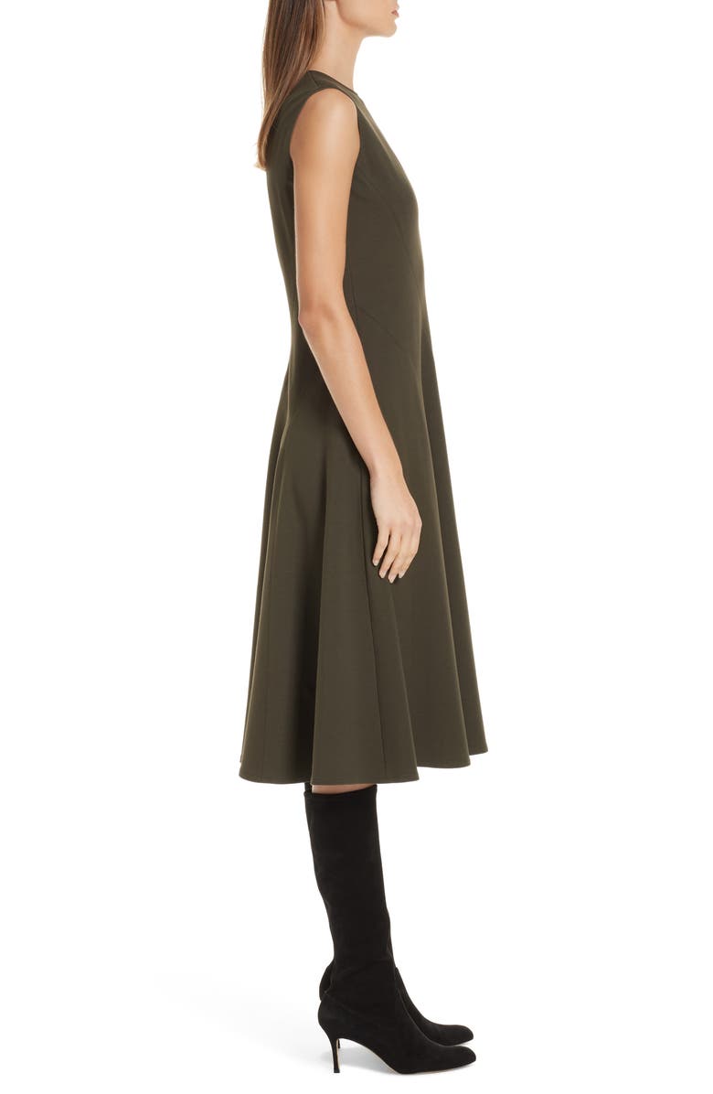 Lafayette 148 New York Topenga Punto Milano Dress, Alternate, color, Olive