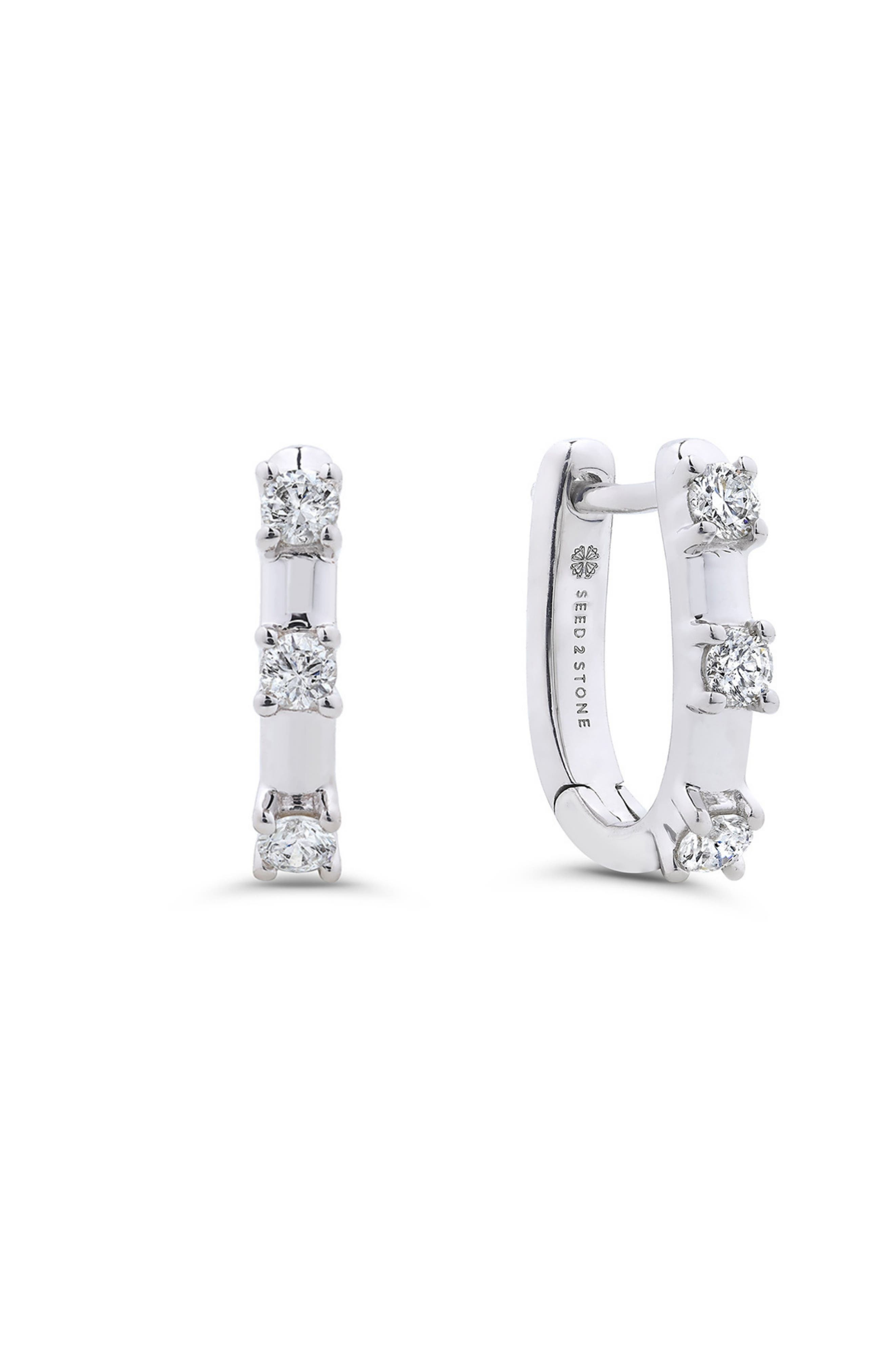 Seed2Stone Totally-U Fitted Hoops in Silver 