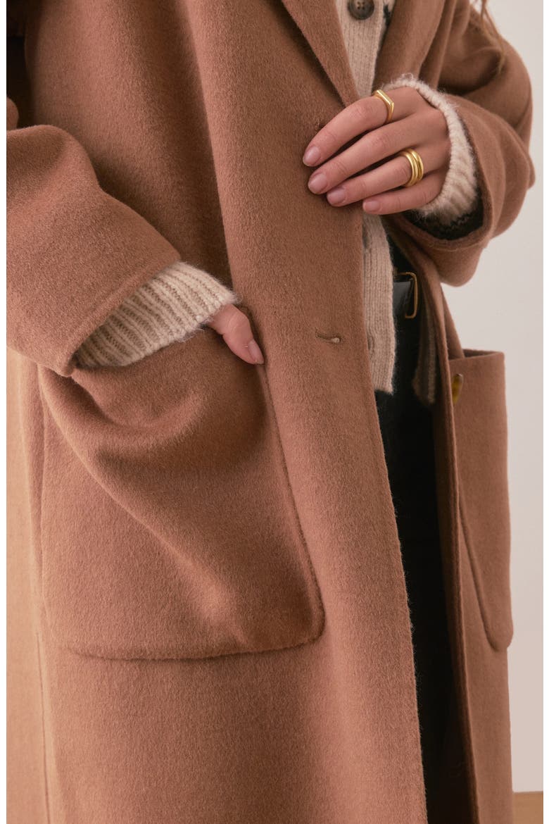 Colette Longline Coat, Alternate, color, CAMEL