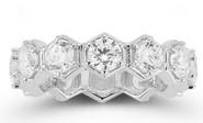 GLAZE JEWELRY Hexagon Cubic Zirconia Ring