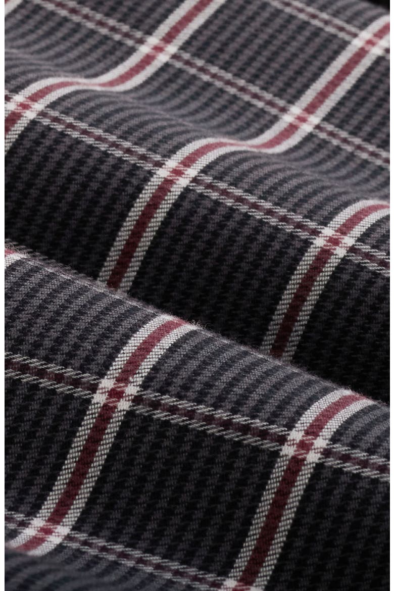 Julian Plaid Cotton and Cashmere Shirt, Alternate, color, ANTHRACITE