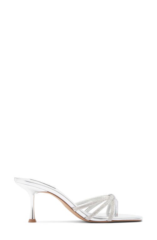Steve Madden Jazzee Slide Sandal In Silver