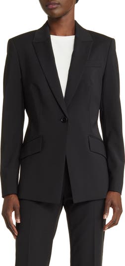 Jabinalah One-Button Virgin Wool Blazer
