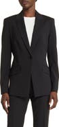 BOSS Jabinalah One-Button Virgin Wool Blazer