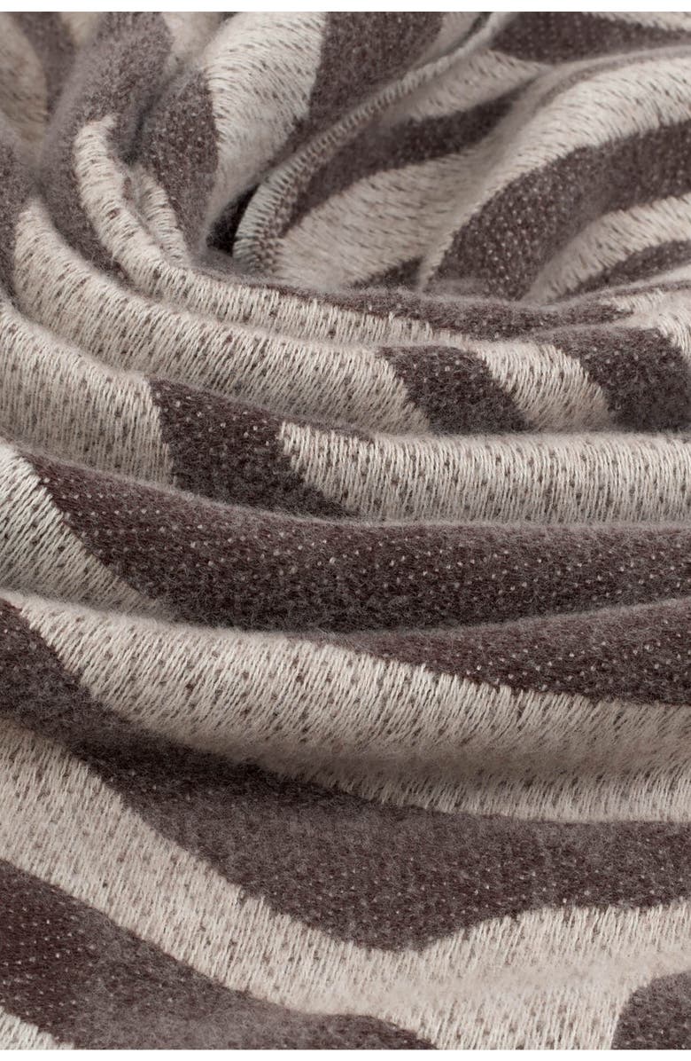 Katie Loxton Zebra Printed Blanket Scarf, Alternate, color, Brown