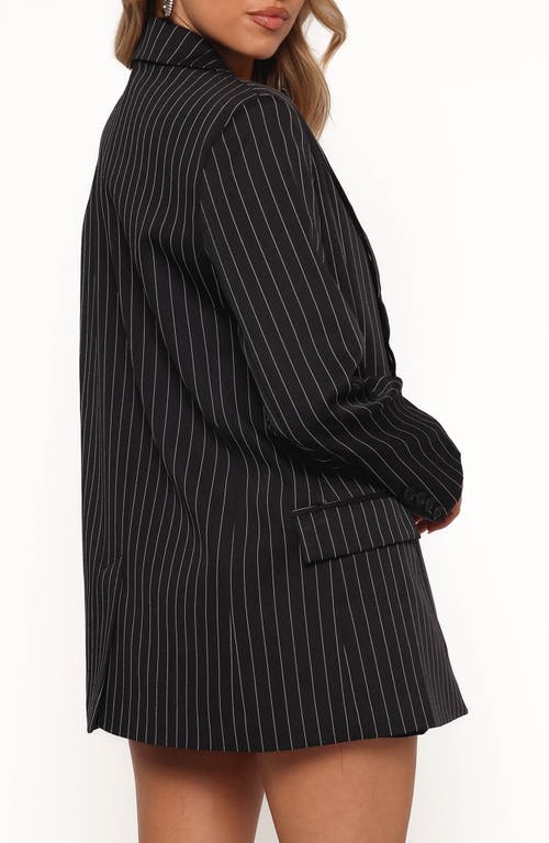 Petal And Pup Petal & Pup Livia Pinstripe Blazer In Black