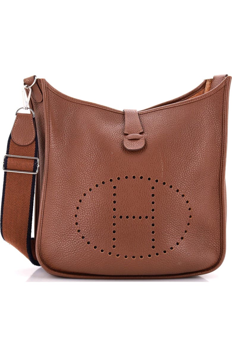 Pre-Owned Hermes Evelyne Bag Gen III Clemence GM, Main, color, Alezan