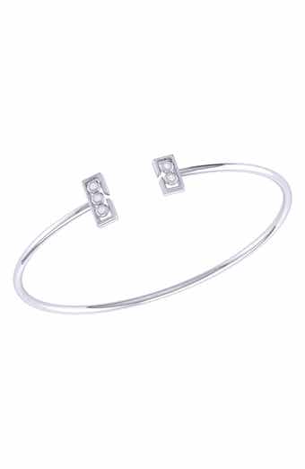 LuvMyJewelry Home Traffic Light Diamond Cuff Bracelet - 0.08ct.
