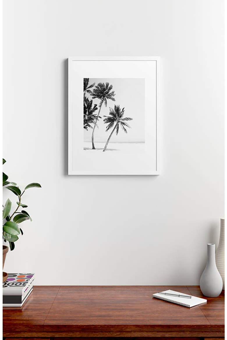 Island Framed Art Print, Alternate, color, BLACK-WHITE