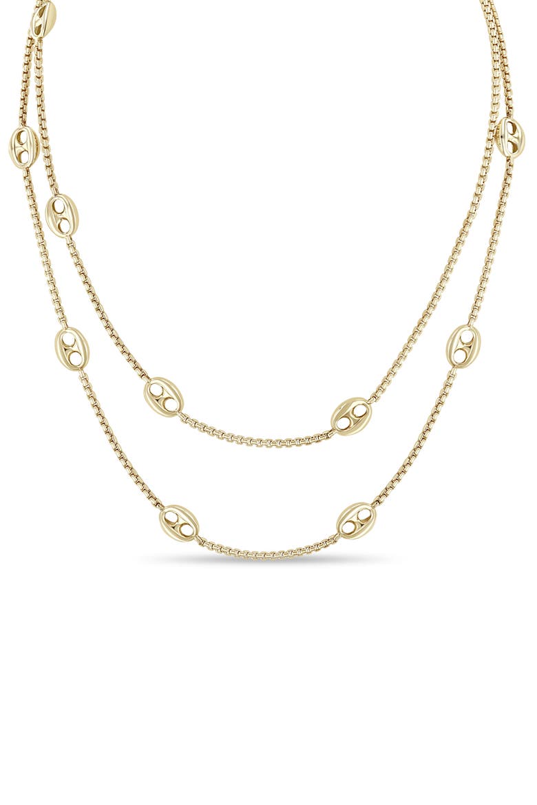 14K Gold Mariner Chain Necklace, Alternate, color, 14K YELLOW GOLD