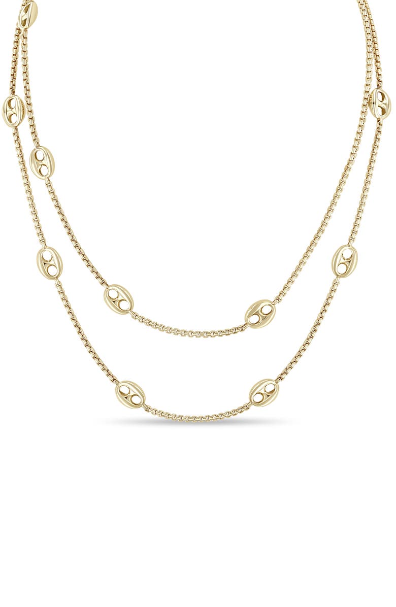 Zoë Chicco 14K Gold Mariner Chain Necklace, Alternate, color, 14K Yellow Gold