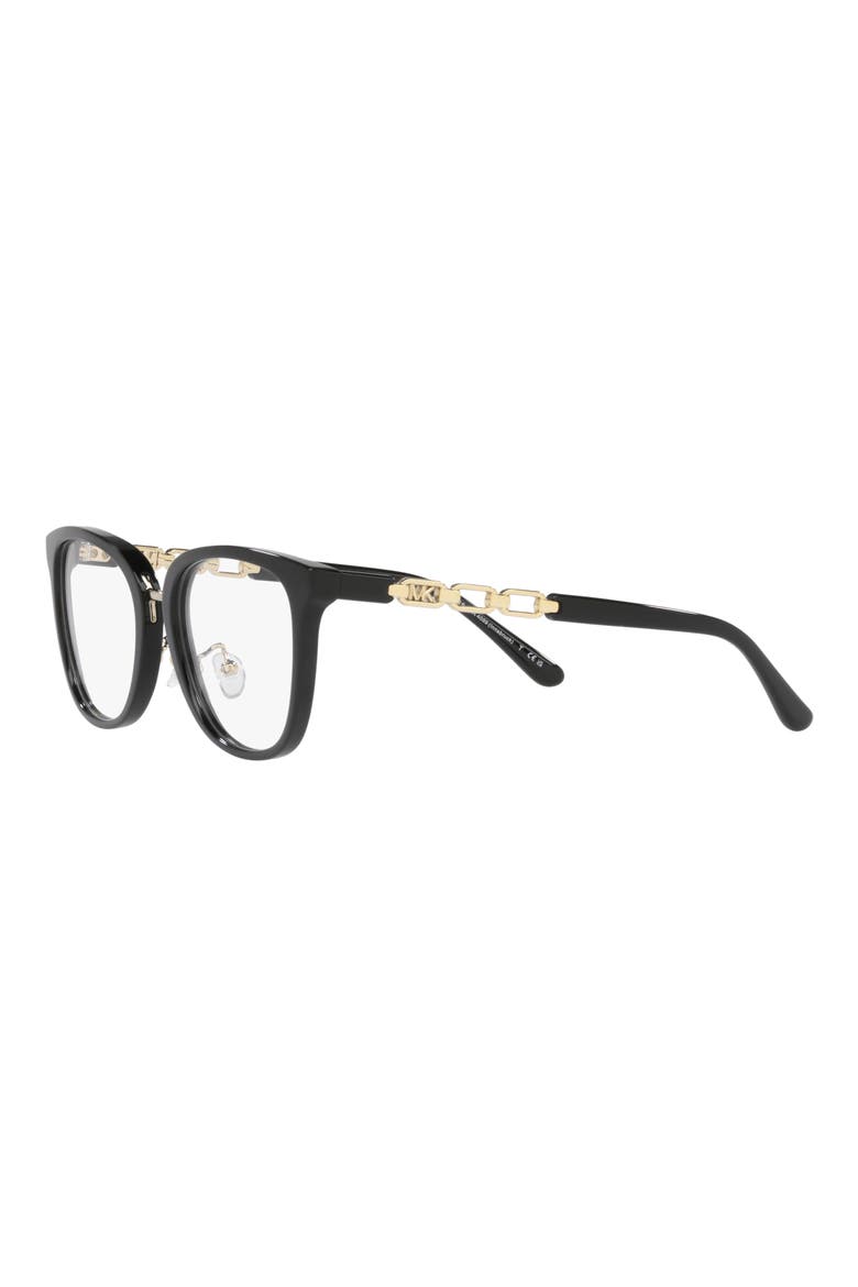 Innsbruck 52mm Square Optical Glasses, Alternate, color, BLACK