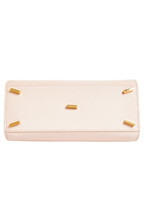 Ferragamo Small Studio Box Leather Top Handle Bag In Pink