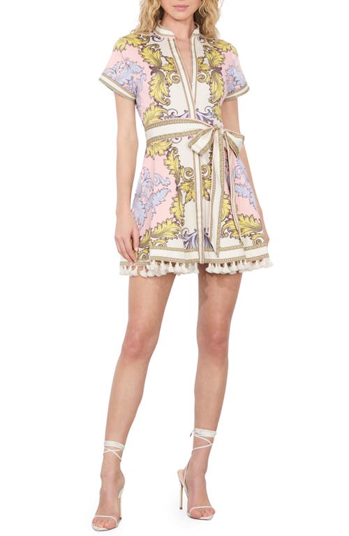 Alice And Olivia Lucy Mini Shirt Dress In Day Dreamer