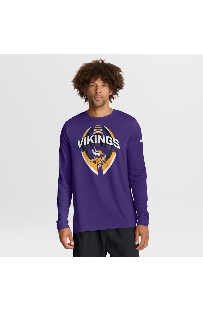 Nike Men's Nike Purple Minnesota Vikings Primetime Legend Icon Performance Long Sleeve T-Shirt, Main, color, Purple
