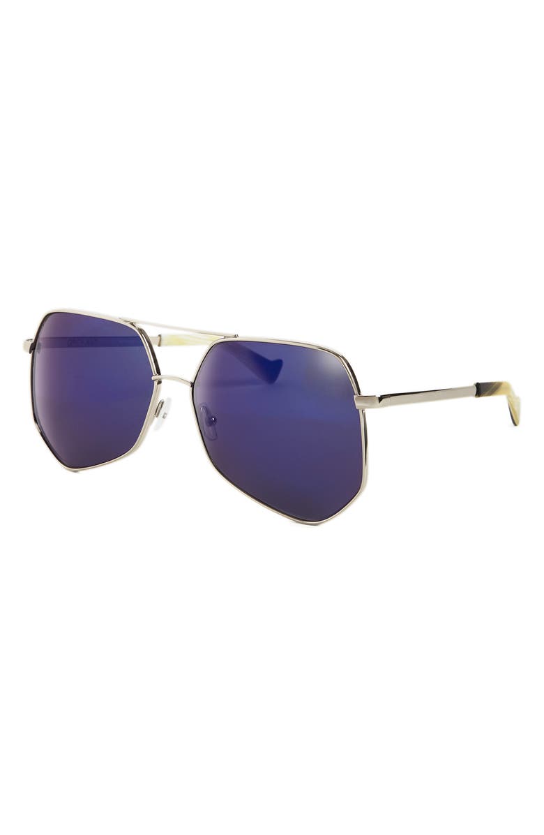 Grey Ant Megalast 59mm Aviator Sunglasses, Alternate, color, 