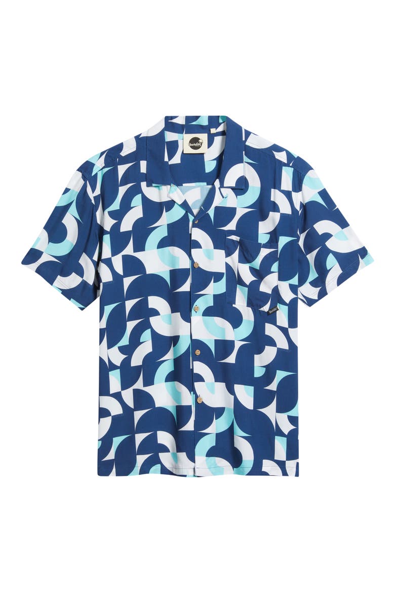Print Camp Shirt, Alternate, color, BLUE MULTI