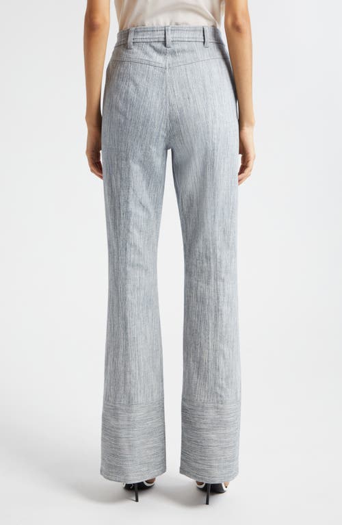 Cinq À Sept Evelyn High-rise Flared Jeans In Indigo/white