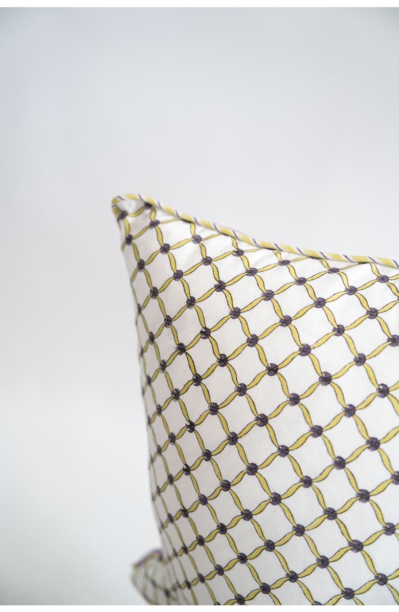 Inner Child Purple Botanical Study Blockprint Pillow - Cover + Insert, Alternate, color, Purple