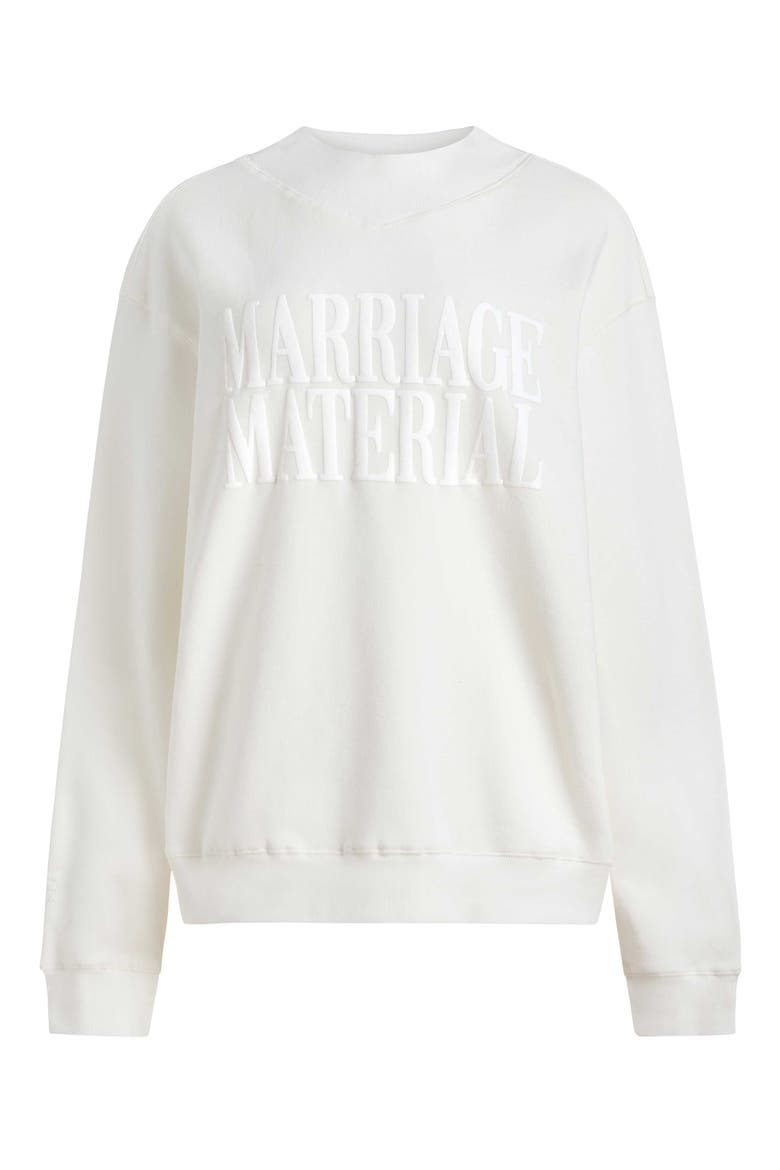 Marriage Material Mockneck, Main, color, White