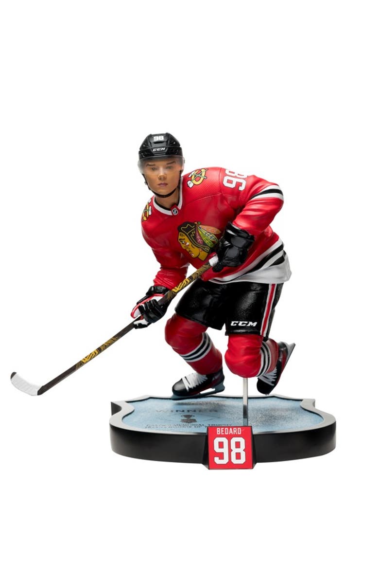 McFarlane Connor Bedard (Chicago Blackhawks) McFarlane NHL 16th Scale Resin Statue, Main, color, Multi-Color