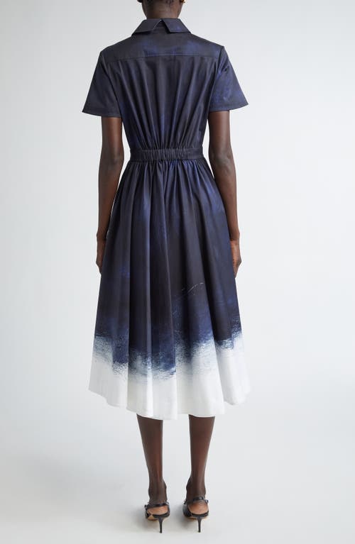 Jason Wu Collection Brushed Stretch Cotton Canvas Midi Dress In Multi