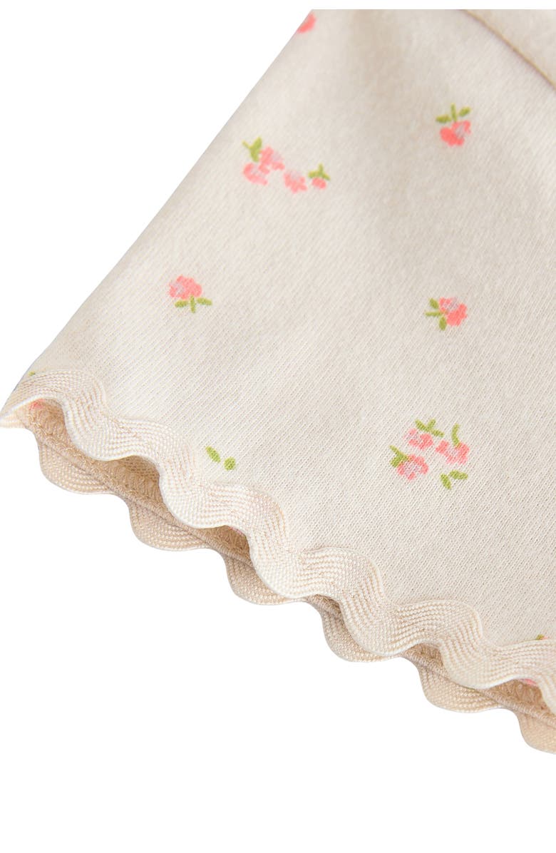 NEXT Kids' Ditsy Floral Rickrack Trim Cotton T-Shirt, Alternate, color, Neutral