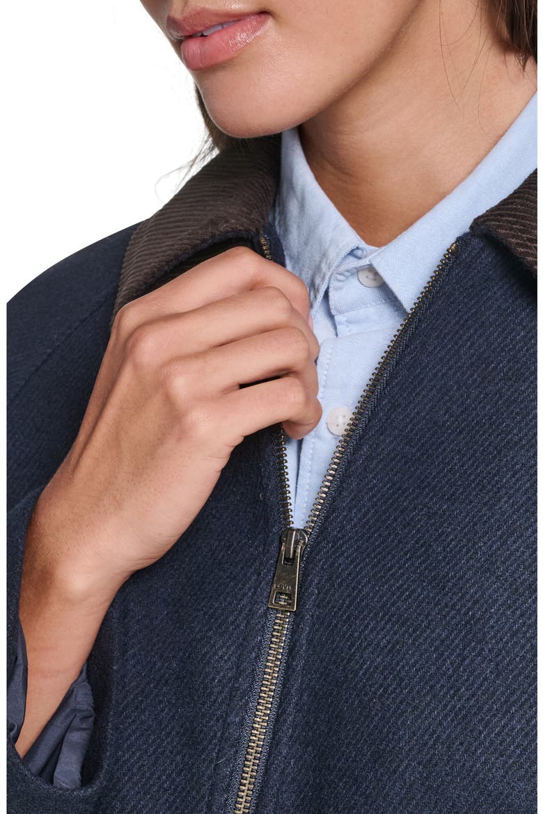 Zip Front Jacket, Alternate, color, NAVY