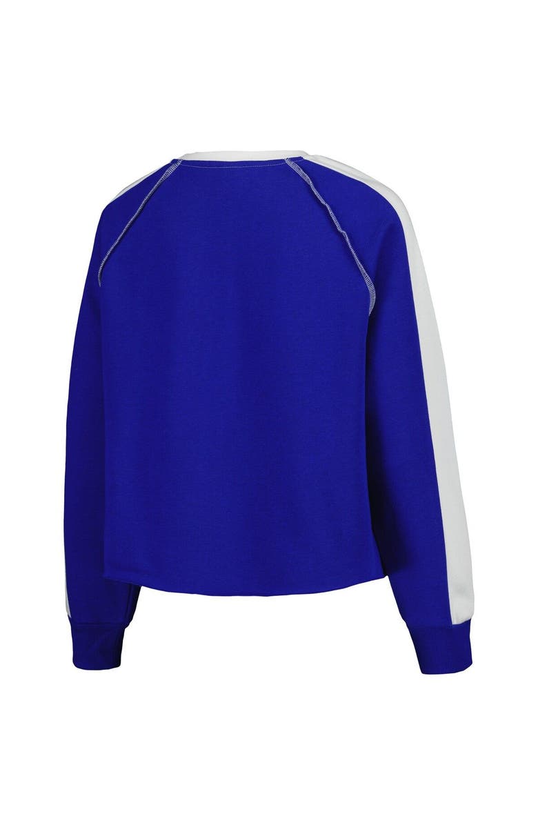 GAMEDAY COUTURE Women's Gameday Couture Royal Florida Gators Blindside Raglan Cropped Pullover Sweatshirt, Alternate, color, Royal