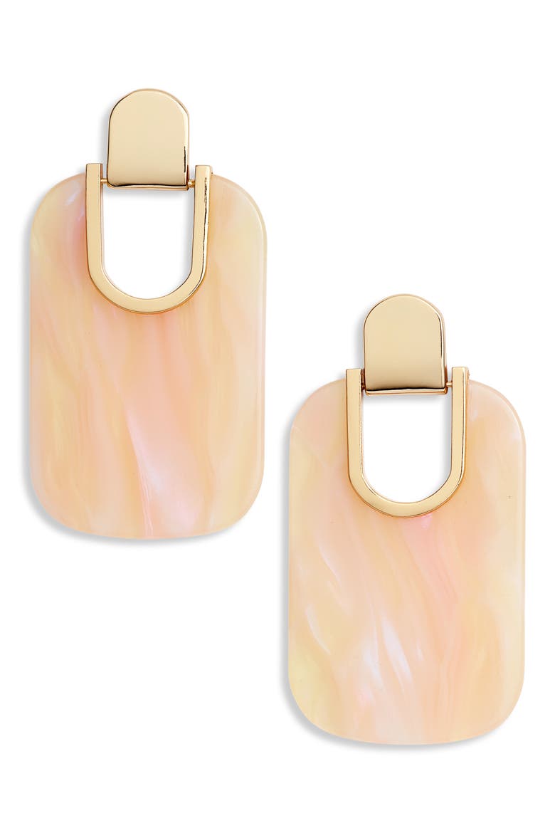 statement earrings, Main, color, BLUSH/ MULTI