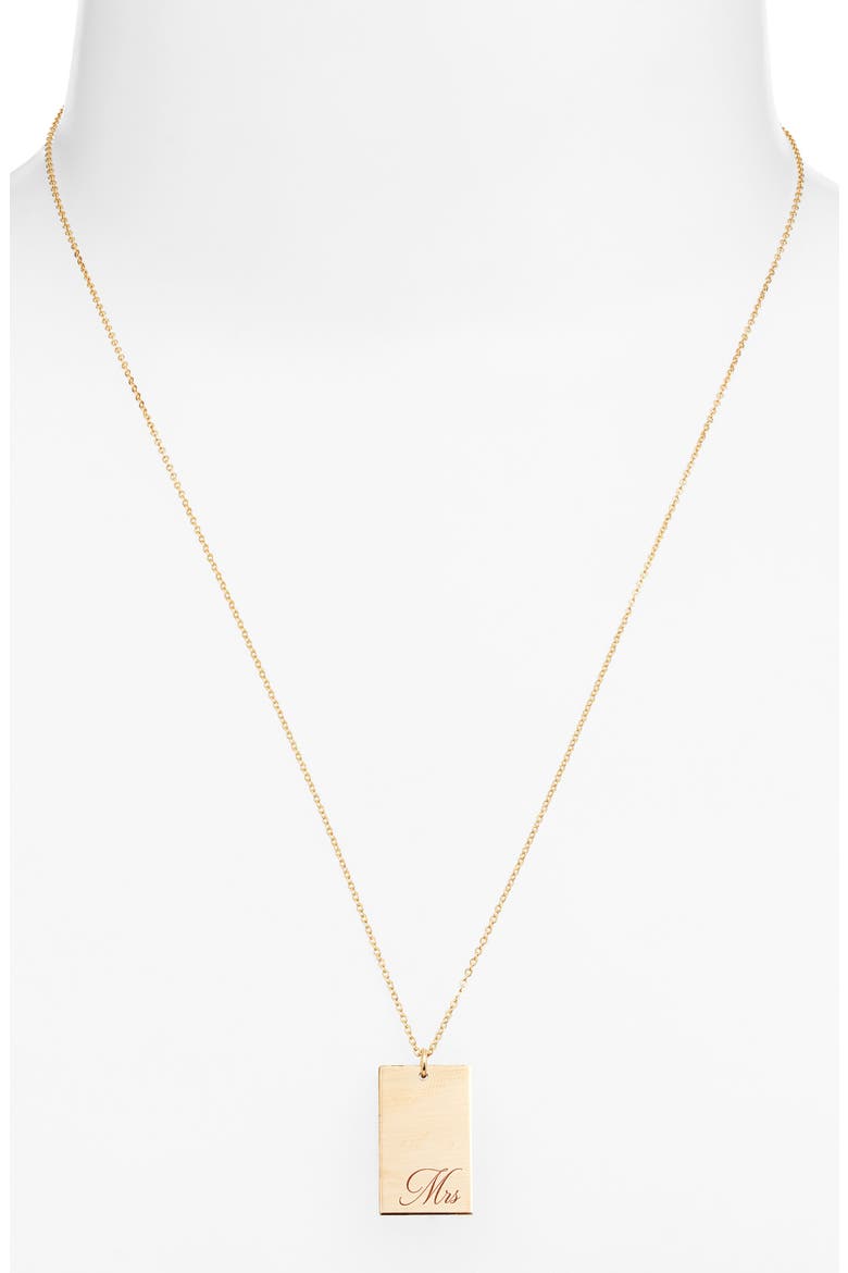 Stella Mrs Pendant Necklace, Alternate, color, GOLD