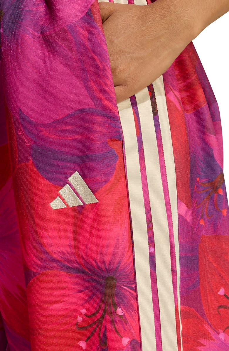 adidas x FARM Rio Tiro Track Pants, Alternate, color, Magenta/ Red/ Crystal Linen
