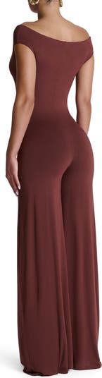 Smooth Off the Shoulder Wide Leg Jumpsuit