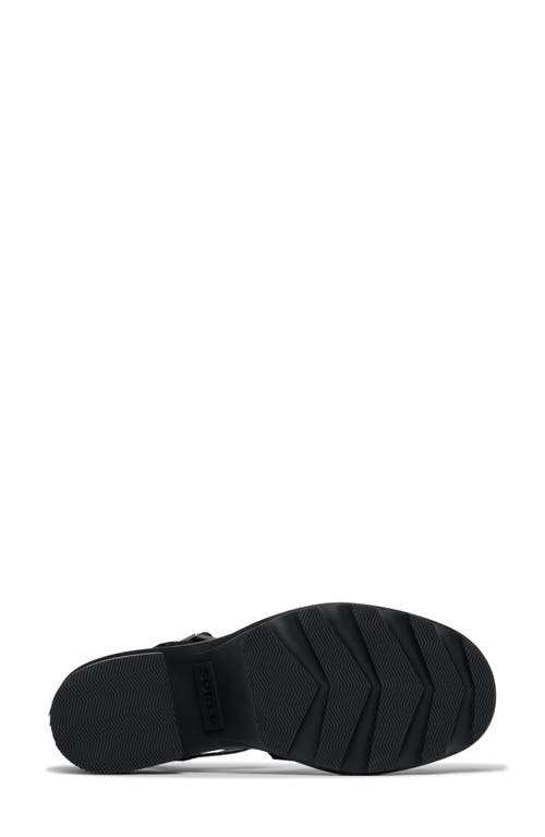 Sorel Women's Joanie Block-heel Lug-sole Sandals In Black/black