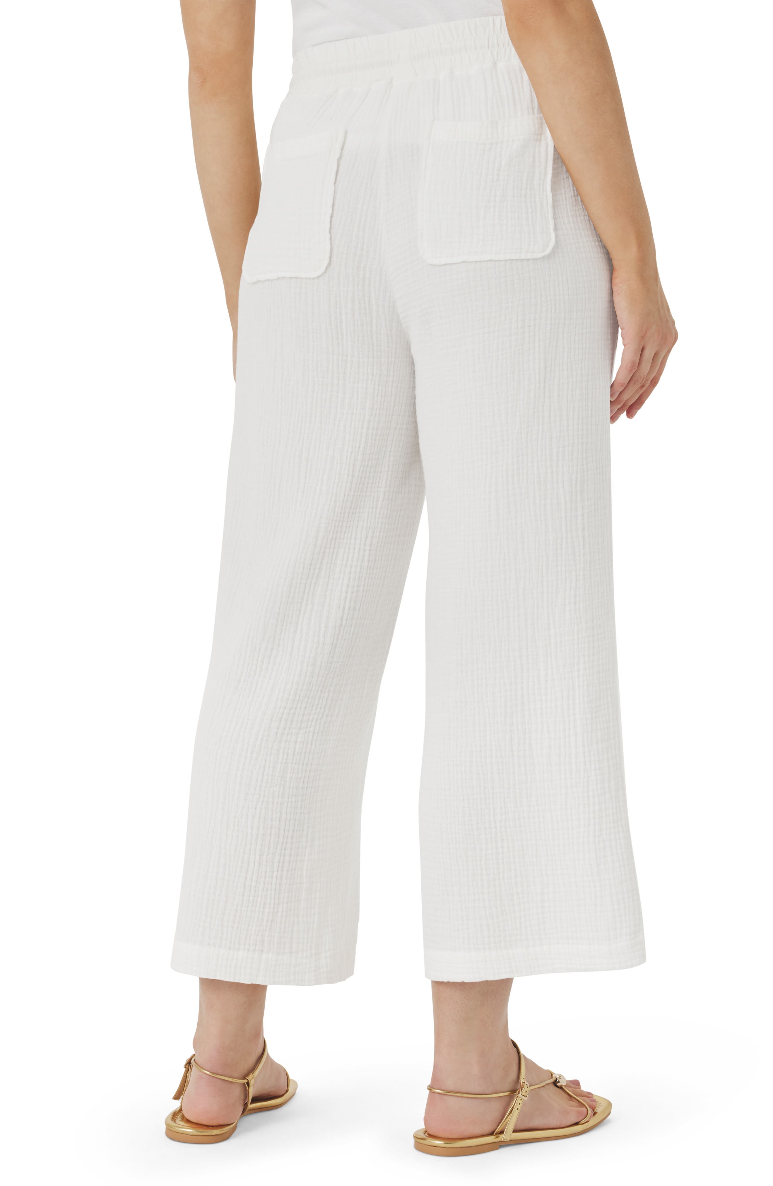 Ava Cotton Gauze Drawstring Pants - image 2