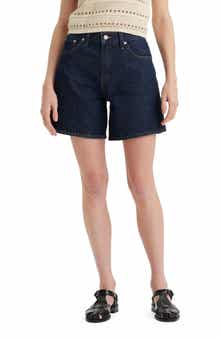 Levi's High Waist Mid Thigh Baggy Denim Shorts