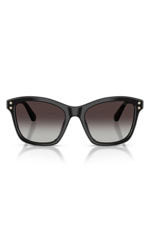 54mm Gradient Square Sunglasses