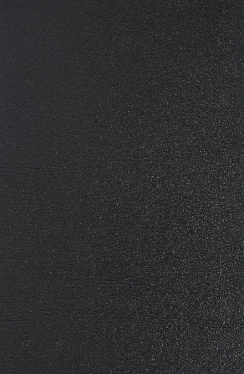 Max Mara Square Buckle Leather Belt, Alternate, color, Black