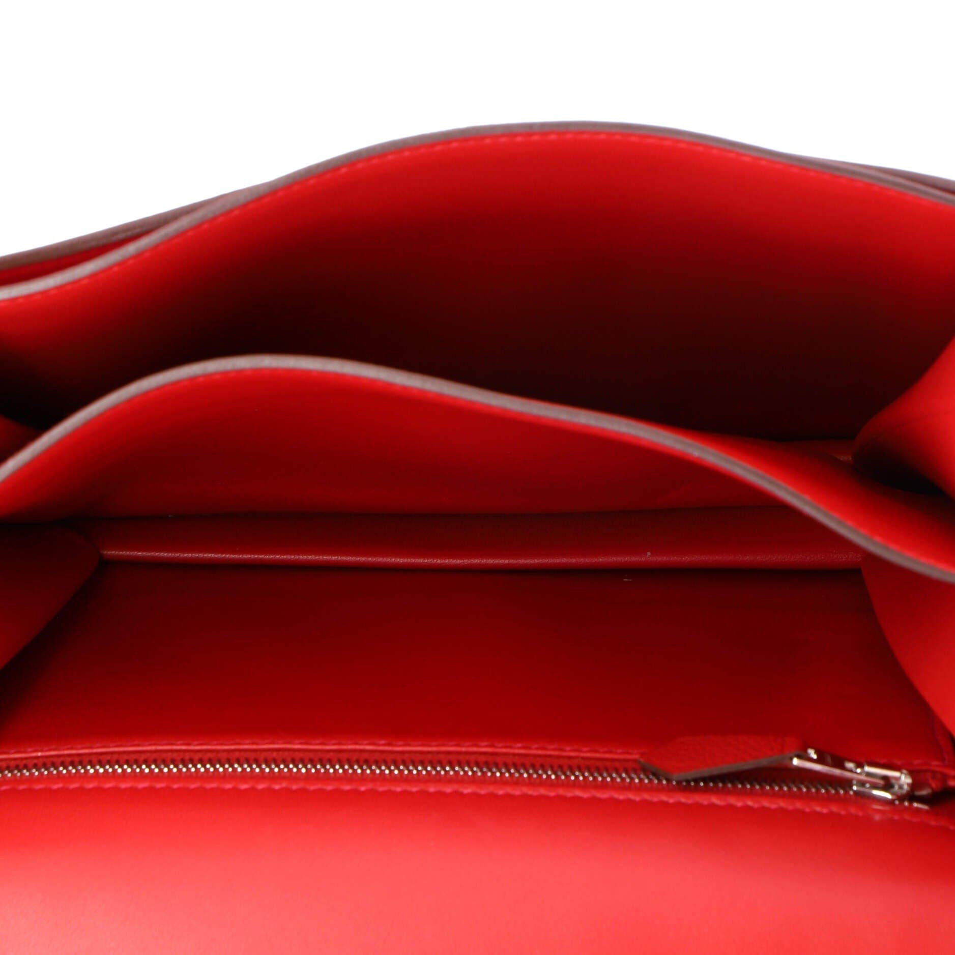 Pre-Owned Hermes 2002 Shoulder Bag Evercolor 20, Alternate, color, Rouge De Coeur