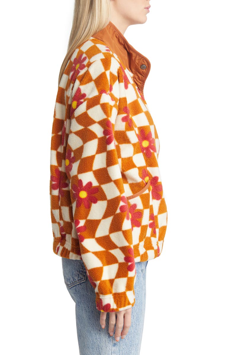 Thread & Supply Check Polar Fleece Jacket, Alternate, color,