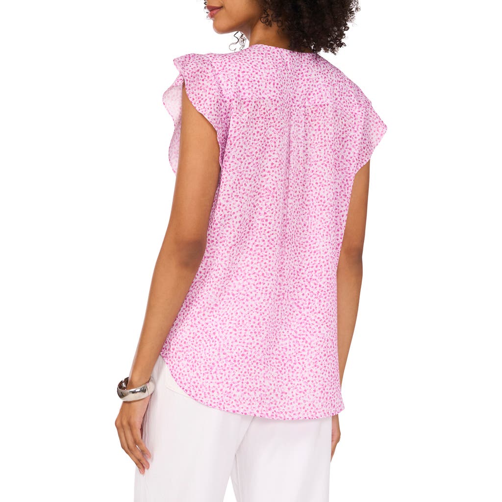 VINCE CAMUTO VINCE CAMUTO RUFFLE SLEEVE TOP
