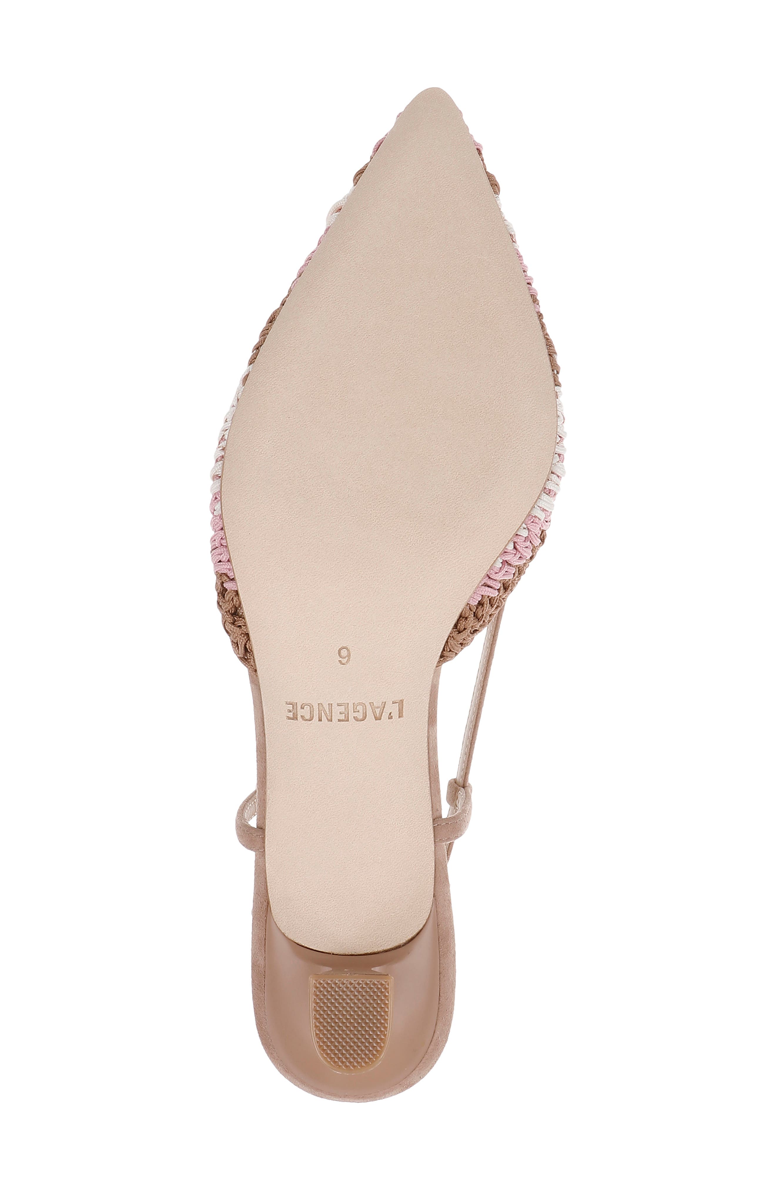 L'AGENCE Nantes Slingback Pointed Toe Pump, Alternate, color, Pink Multi