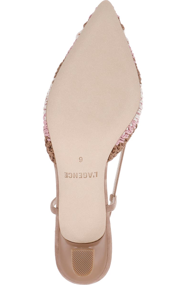 L'AGENCE Nantes Slingback Pointed Toe Pump, Alternate, color, Pink Multi