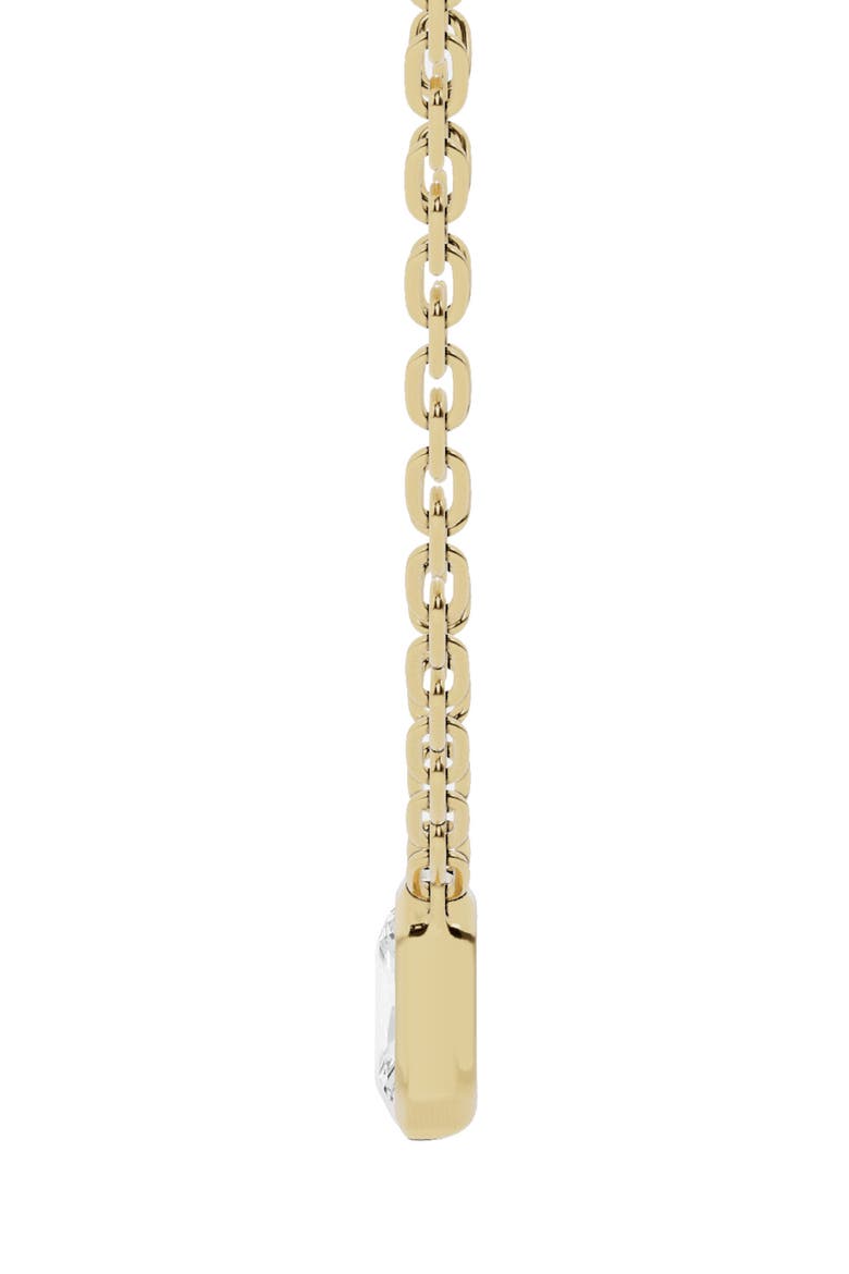 18K Gold Radiant Lab Created Diamond Pendant Necklace (Nordstrom Exclusive), Alternate, color, D0.5ct - 18K YELLOW GOLD