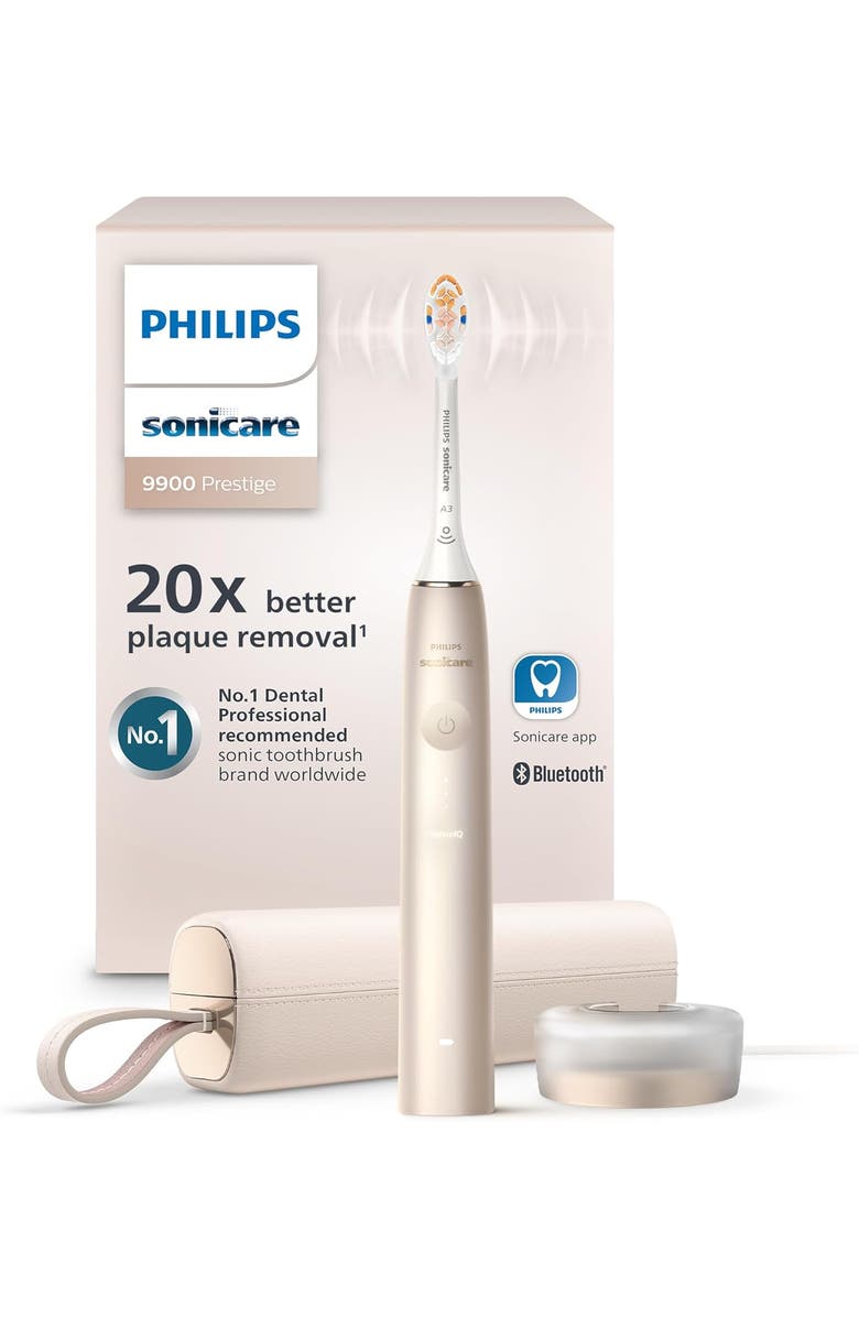 Philips Sonicare DiamondClean 9900 Prestige Toothbrush SenseIQ App, Main, color, Rose Gold