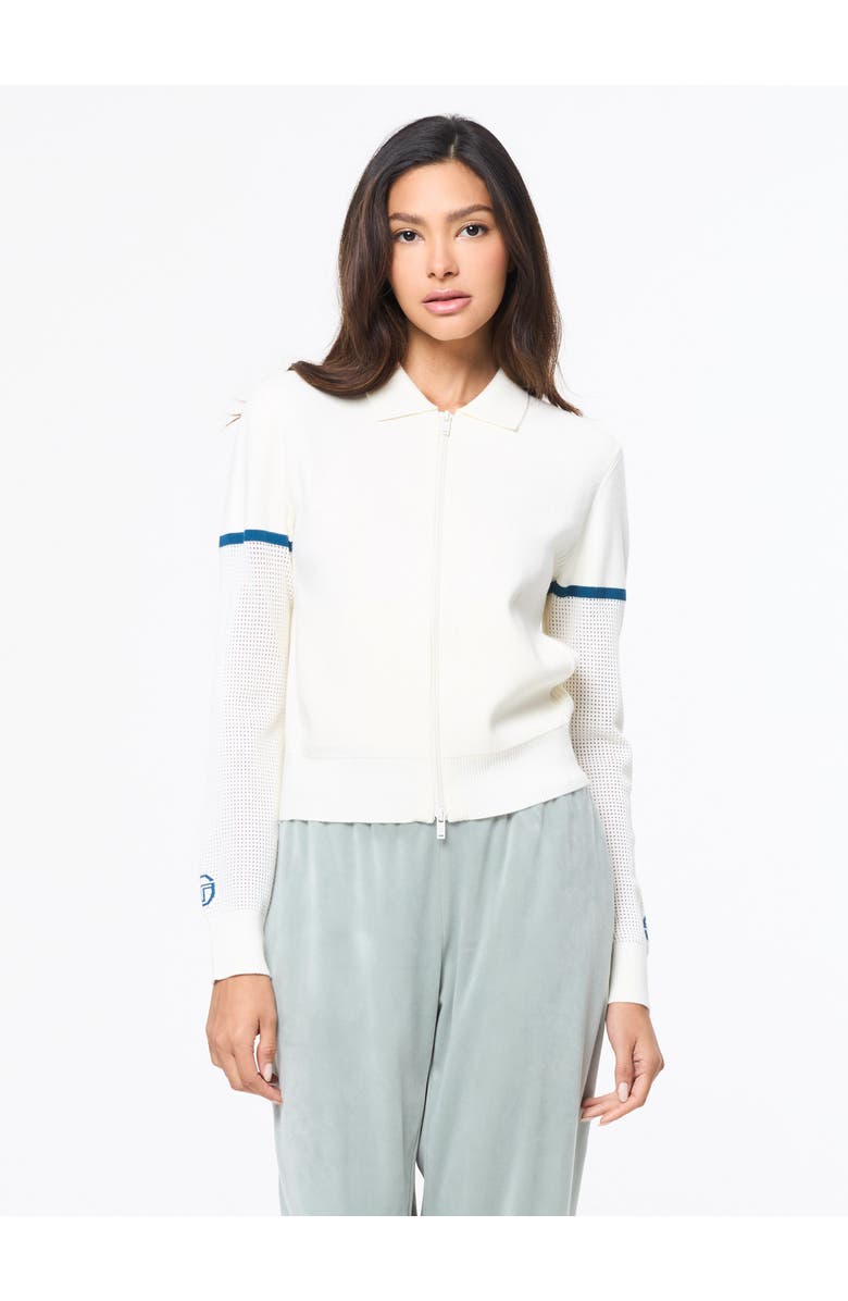 Sergio Tacchini Nota Knit Jacket, Main, color, Gardenia
