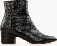 Chie Mihara CUMIYA Croc-embossed leather Ankle Boots