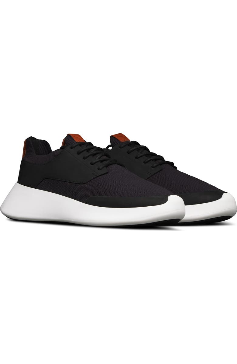 Wolf & Shepherd Toro Swiftknit Sneaker, Main, color, Black / White