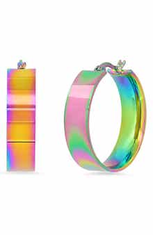 STEELTIME HMY JEWELRY Rainbow Hoop Earrings