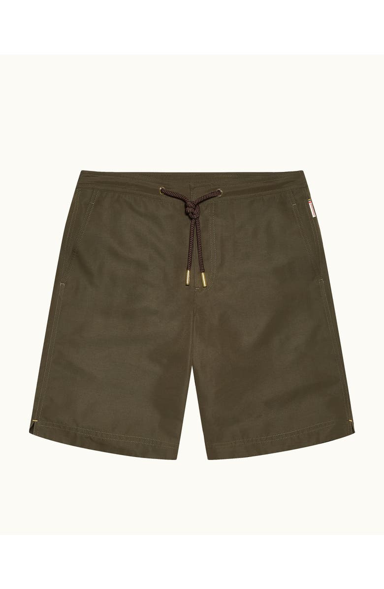 Orlebar Brown Dane Drawcord Longest-Length Classic Fit Drawcord Swim Shorts, Alternate, color, Bayleaf Green